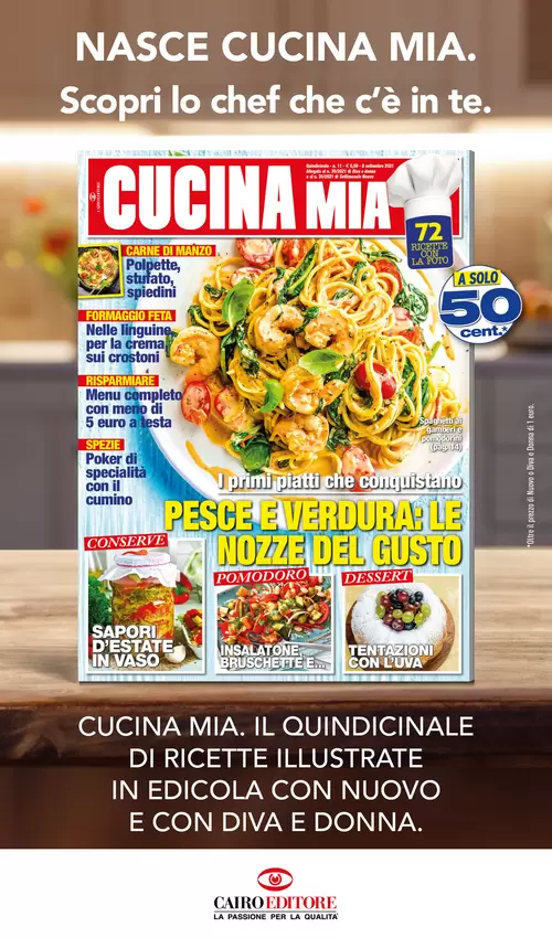 NASCE CUCINA MIA. Scopri lo chef che c’è in te. 