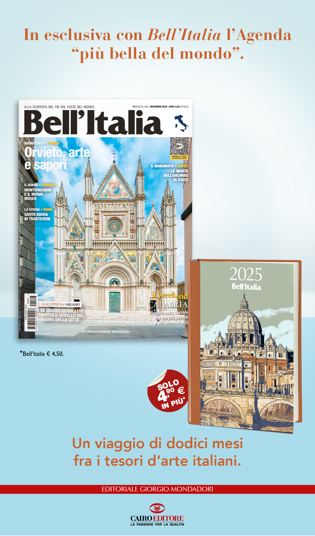 In esclusiva con Bell’Italia l’Agenda “più bella del mondo”.