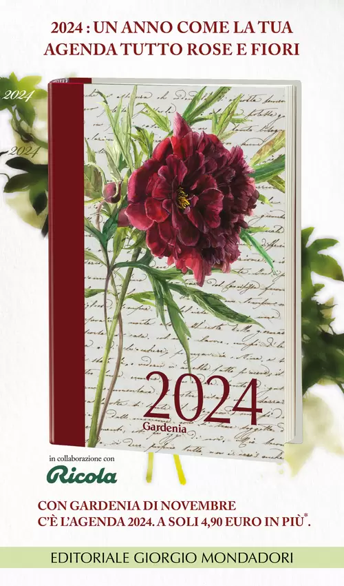 2024 : UN ANNO COME LA TUA AGENDA TUTTO ROSE E FIORI