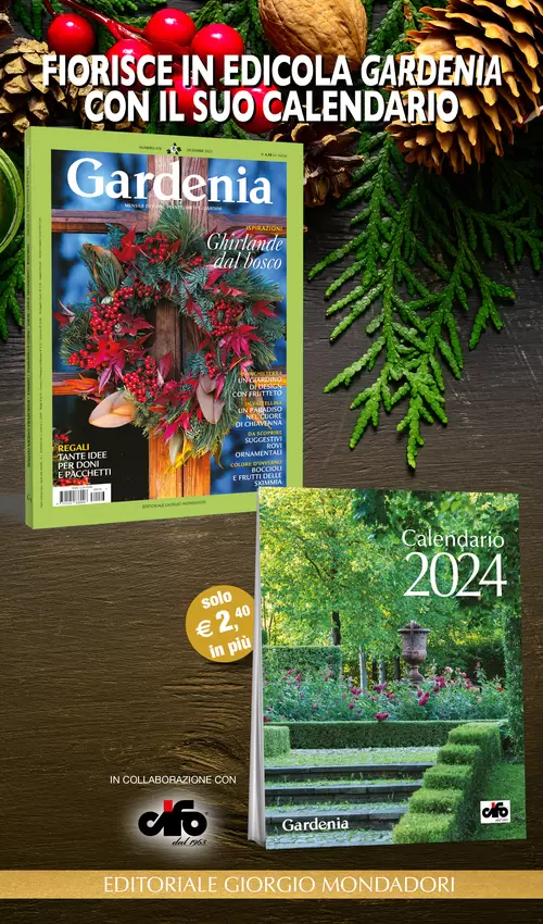 FIORISCE IN EDICOLA GARDENIA CON IL SUO CALENDARIO